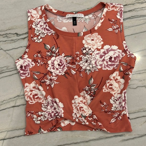 Planet Gold Crop Top - Picture 2 of 12